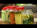 Pickled Veggies | Quick Pickles - Cucumber - Carrot - Gooseberry - Lime - Pineapple