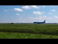 KLM Embraer190 departing from Schiphol runway 36L