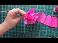 Flor de papel crepom FÁCIL