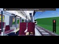 Roblox TRR star line trains racing into and out of station