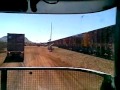 Empty Ore train sneaks up in my rear view mirror