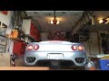 Ferrari 360 Spider stock exhaust revs with Forza Componenti valve controller