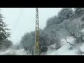 Driving in snow in Lebanon