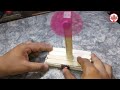 How to make a SIMPLE DC MOTOR FAN WITH ICE-CREAM STICKS || Simple Table Fan ||