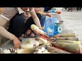 Harvest giant bamboo shoots goes to the market sell & process bamboo shoots | Triệu Thị Dất