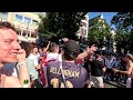 Spectacular scenes of ENGLISH Fans in Germany - 4K Walking tour in Cologne