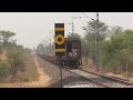 High Speed General Electric loco, WDG-4G with empty Container Rake!!!