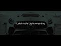 Mercedes-AMG GT4 race cars with Bcomp natural fibre composite bumpers