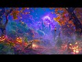 Magical Forest and Scary Castle🎃 Jack O' Lanterns 🎃 Dark, Spooky Sounds, Autumn, Halloween Ambience