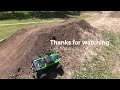 XMaxx at the BMX Track and they added new dirt to the jumps.  cut short due to the mechs' blunder