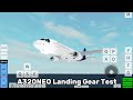 Airbus A320NEO Landing Gear Test | Plane Crazy Roblox