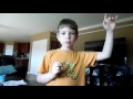 Boy singing fight song