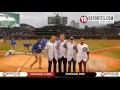 Ana Ivanovic Bastian Schweinsteiger Juninho Dax McCarty Drew Conner at Chicago Cubs Wrigley Field