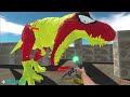 FPS AVATAR HIS FRIEND ZOMBIE HUGGY WUGGY FROM DEADLY MINOTAUR MAZE - Animal Revolt Battle Simulator