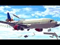Bad Emergency Landing ON THE SEA - All Systems Failed ! Airplane Crashes ! Besiege plane crash