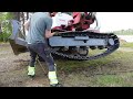 switching from Rubber to Steel tracks on the excavator