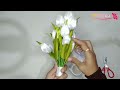 DIY Easy Satin Ribbon Flower Tulips | Hand Tied Tulip Bouquet Wedding Tutorial