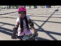 Alana's first bike riding Lesson