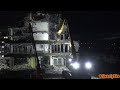 4K| Caterpillar 340 High Reach Office Building Demolition