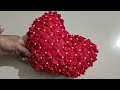 #Heart Shape Cushion Tutorial.. खूप Easily बनवा हे कुशन design... 😍🥰