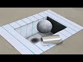 how to draw 3d art on paper