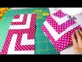 ✅3 Amazing patchwork tricks with only one sewing pattern | Easy sewing