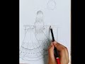 girl backside drawing/ how to draw a girl/ girl drawing/drawing tutorial