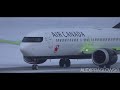 TRAINING FLIGHT! Air Canada Boeing 737 MAX 8 Snowy Action at Calgary Airport