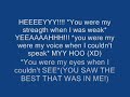 Celine Dion - Because You Loved Me - Lyrics