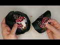 Embroidery craft tutorial Mushroom Грибы из бархата и ткани своими руками украшение на ёлку мухомор