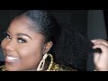 How To: SLEEK CROCHET PONYTAIL on Natural Hair || Outre X-pression Twisted Up  - Springy Afro Twist
