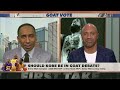 Shaq says Kobe Bryant belongs in GOAT debate 🐐 Stephen A. & JWill respond | First Take