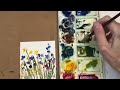 5 Minute Watercolor Abstract Cards/Learn how to stop perfectionism!