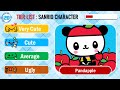 Tier List Rank Sanrio Character from Very cute to Ugly💖👎