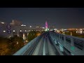 [4K HDR] Yurikamome front view with beautiful Christmas lights / From Shimbashi to Toyosu