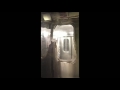 Slow Motion  NYC Subway trains passing.