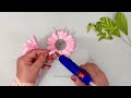 DIY || Satin Ribbon Flowers/ Tutorial how to make chrysanthemum