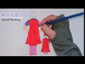 How to draw Father and Son in same outfits | Father's Day Drawing Easy Steps | Father and Son ❤️