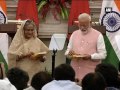 Watch: PM Modi, Sheikh Hasina burst into laughter after announcer asks them to 'step down'