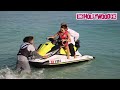 Kendall Jenner Rides A Jet Ski With Longtime Friend Fai Khadra While On Vacation In Miami Beach, FL