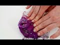 Rainbow - Mixing Makeup Eyeshadow Into Slime! Special Series 96 Satisfying Slime Video