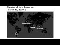 Coronavirus (COVID-19) Visualization | New Cases per day from Jan 21 to March 12