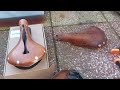 Leather saddles: B17 titanium attempted fix part 2, Gilles Berthoud fix part 1, Selle Anatomica H2