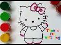 Hello Kitty Drawing | How to draw easily Hello Kitty #littlecutedrawings #drawing #art #youtube