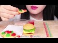 ASMR GUMMY JELLY PARTY *RAINBOW JELLY BELT, GIANT COLA GUMMY, HAMBURGER GUMMY 젤리 파티 먹방 JANE ASMR 제인