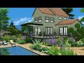 Base Game House With 2 Pools || The Sims 4 || Speed Build || NoCC