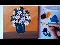 Veja como é fácil pintar belas flores!! Pintura alegre e colorida!! #acrilic painting @Mariah_Art.