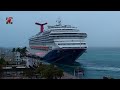 Carnival Glory arrives in heavy rain at Key West