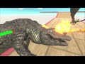 Baby Dragon VS Giant Reptiles - Animal Revolt Battle Simulator