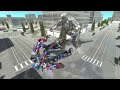 Robot War Optimus Prime VS Gundam+Cherno Alpha+Kiryu Mecha Godzilla